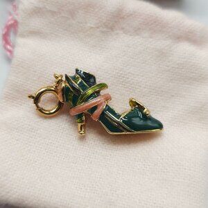 Kenneth Jay Lane Calla Lily High Heel Shoe Charm